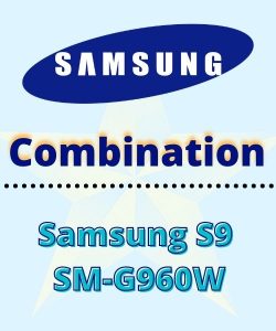 Samsung S9 SM-G960W Combination file